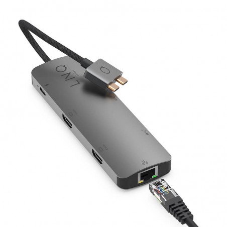 Концентратор LINQ 7-в-1 PRO LQ48011 (USB-C, USB-C PD, 2xUSB-A, 2xHDMI, RJ45) Концентратор LINQ 7-в-1 PRO LQ48011 (USB-C, USB-C PD, 2xUSB-A, 2xHDMI, RJ45)