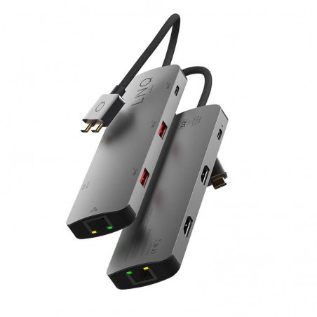 Концентратор LINQ 7-в-1 PRO LQ48011 (USB-C, USB-C PD, 2xUSB-A, 2xHDMI, RJ45) Концентратор LINQ 7-в-1 PRO LQ48011 (USB-C, USB-C PD, 2xUSB-A, 2xHDMI, RJ45)