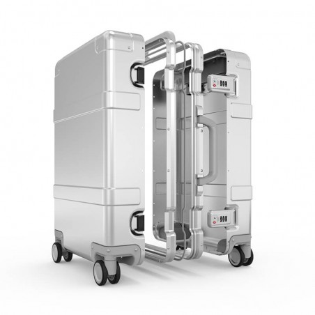 Walizka kabinowa NINETYGO Metal 20" Srebrna