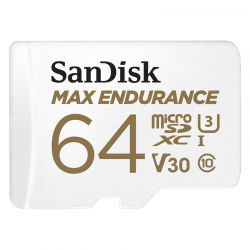 Карта пам'яті SanDisk MAX ENDURANCE microSDXC 64 ГБ + SD-адаптер