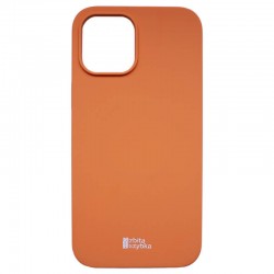 Etui Zbita Szybka Silikonowe Magnetyczne dla iPhone 15 Pro Pomarańczowe