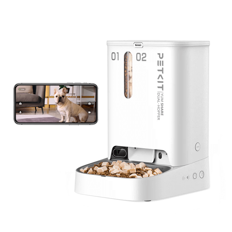 Automatyczny podajnik karmy PetKit Yumshare Dual Hooper Smart Pet Feeder + Camera Automatyczny podajnik karmy PetKit Yumshare Dual Hooper Smart Pet Feeder + Camera