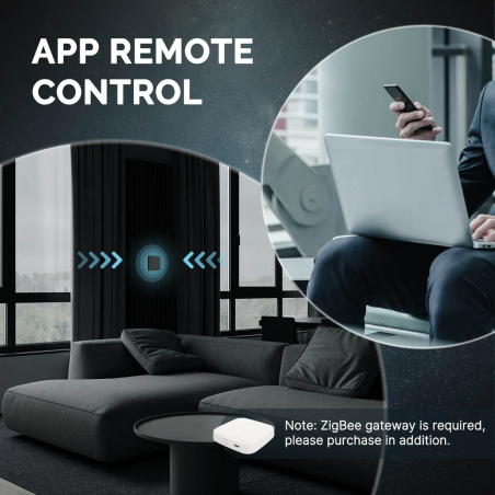 TUYA Star Ring Curtain Switch Zigbee + RF EU White