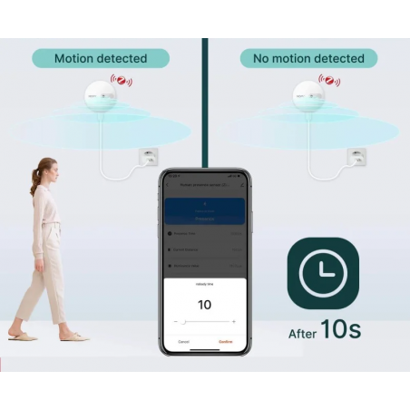 Mikrofalowy czujnik ruchu, obecności osób Zigbee 3.0 Tuya Moes ZSS-LP-HP02 TUYA ZSS-LP-HP02-MS Mikrofalowy czujnik ruchu, obecności osób Zigbee 3.0 Tuya Moes ZSS-LP-HP02 TUYA ZSS-LP-HP02-MS