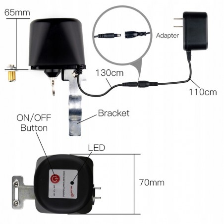 TUYA Smart Valve Wi-Fi TUYA WV-LZ-BK TUYA Smart Valve Wi-Fi TUYA WV-LZ-BK