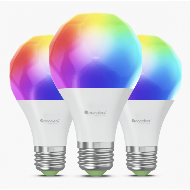 Żarówki LED Nanoleaf Essentials Smart Bulbs (3 sztuki) A19-A60-E27 Matter Żarówki LED Nanoleaf Essentials Smart Bulbs (3 sztuki) A19-A60-E27 Matter