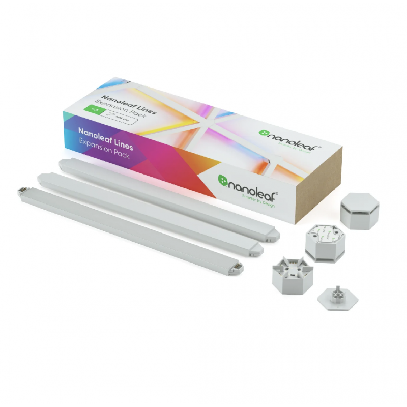 Listwy świetlne Nanoleaf Lines 60 degrees Expansion Pack (3 sztuki) Listwy świetlne Nanoleaf Lines 60 degrees Expansion Pack (3 sztuki)