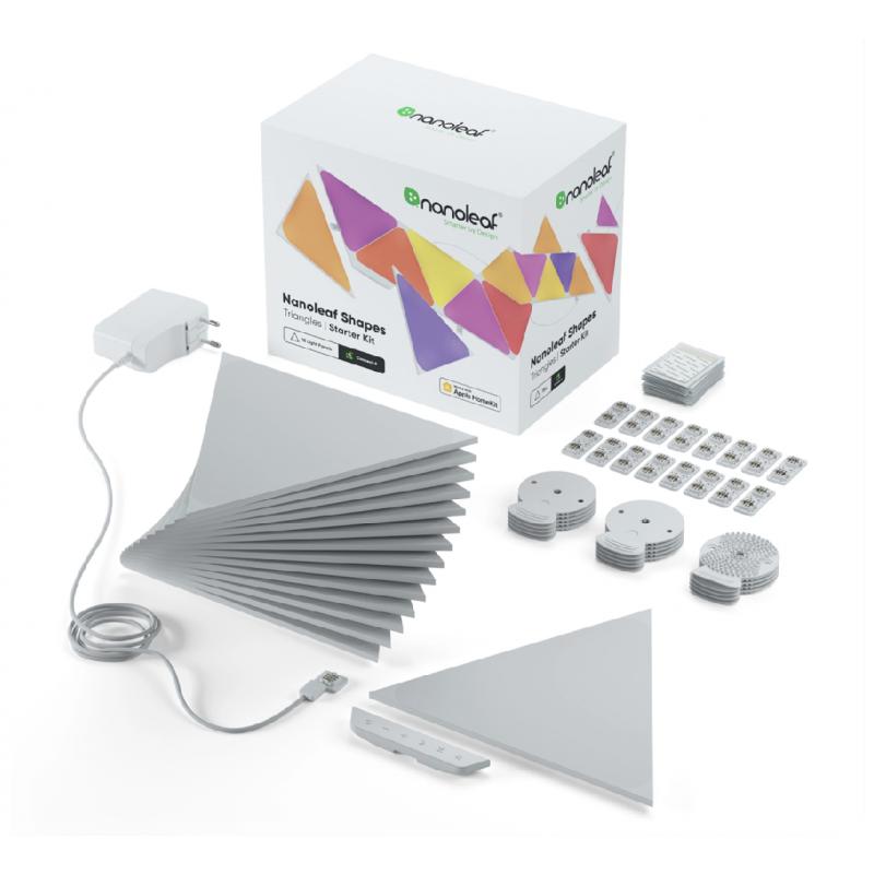Panele świetlne Nanoleaf Shapes Triangles Starter Kit (15 sztuk) Panele świetlne Nanoleaf Shapes Triangles Starter Kit (15 sztuk)