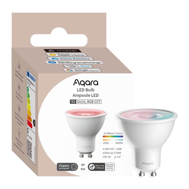 Żarówka GU10 Aqara LED Bulb T2 RGB Żarówka GU10 Aqara LED Bulb T2 RGB