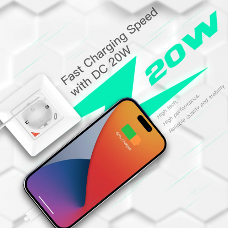 Inteligentne gniazdko Moes TUYA WiFi WK-Y-EU-1U1C