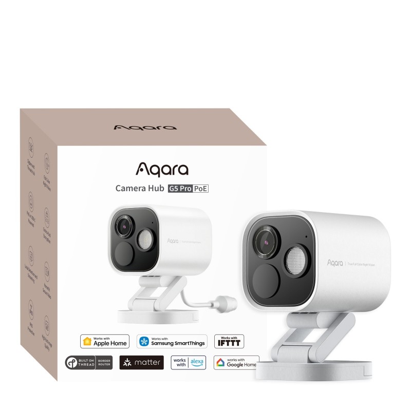 Kamera zewnętrzna Aqara Camera Hub G5 Pro PoE Zigbee Białe Kamera zewnętrzna Aqara Camera Hub G5 Pro PoE Zigbee Białe