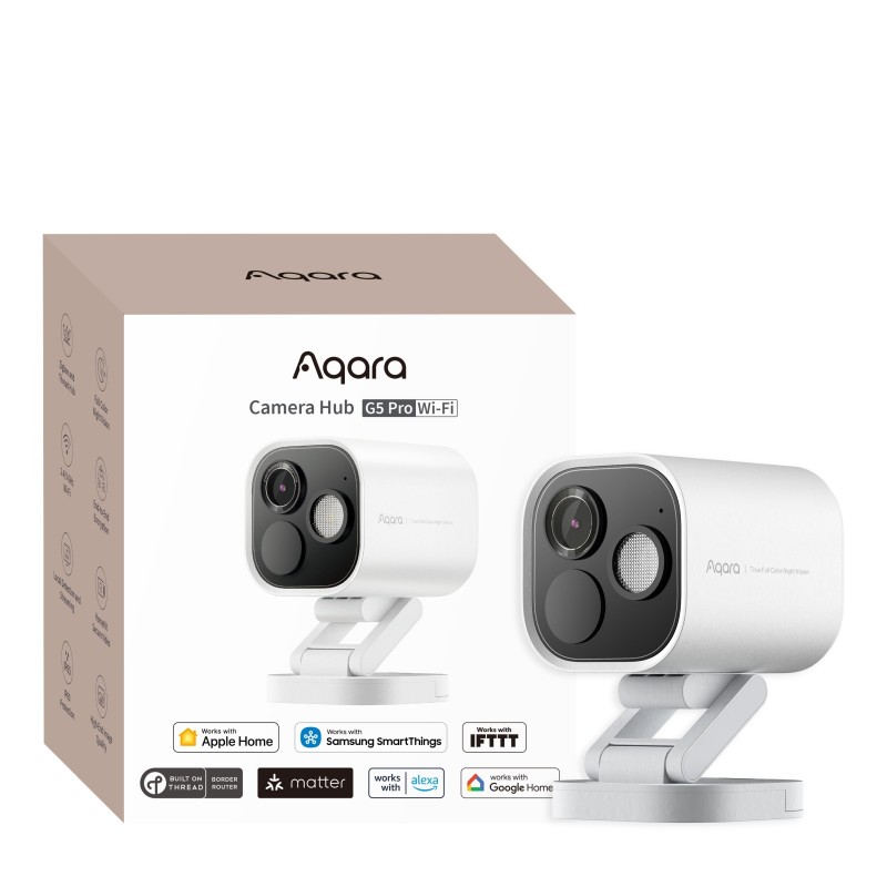 Kamera zewnętrzna Aqara Camera Hub G5 Pro WiFi Zigbee Białe Kamera zewnętrzna Aqara Camera Hub G5 Pro WiFi Zigbee Białe