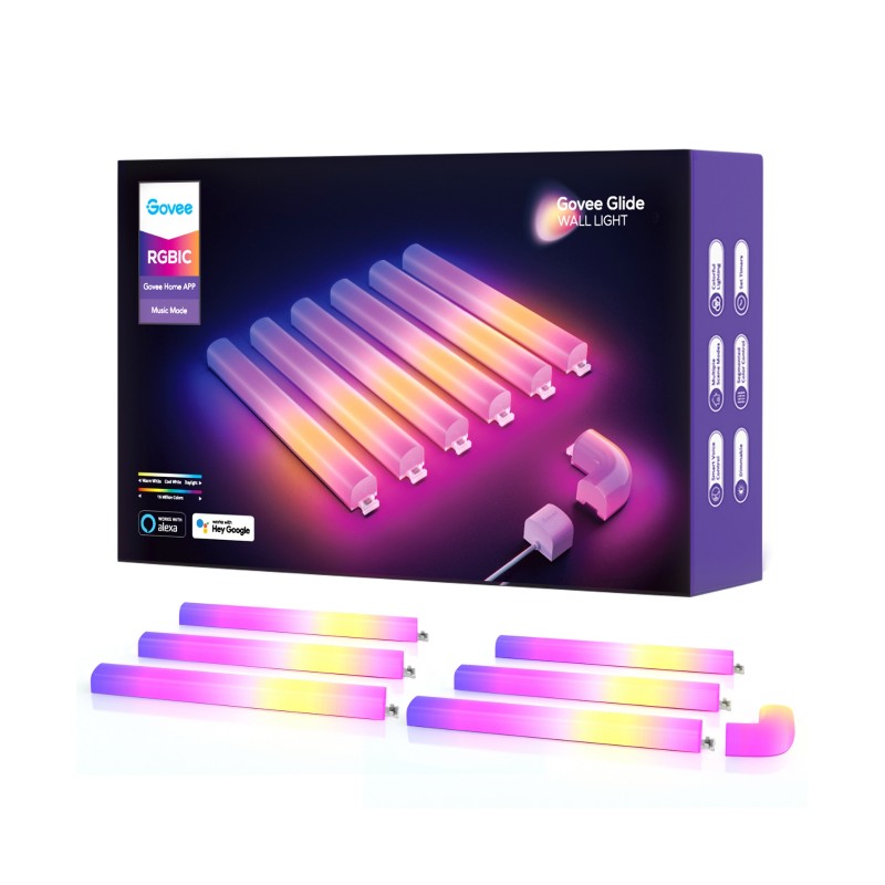 Govee H6062 Glide Wall (6+1) | Panele LED | RGBIC Govee H6062 Glide Wall (6+1) | Panele LED | RGBIC