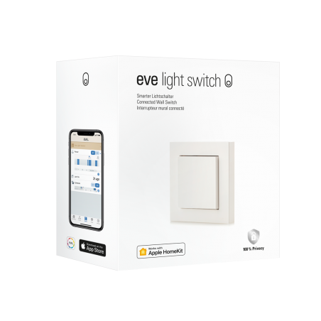 Eve Light Switch - inteligentny włącznik ścienny (technologia Thread) Eve Light Switch - inteligentny włącznik ścienny (technologia Thread)