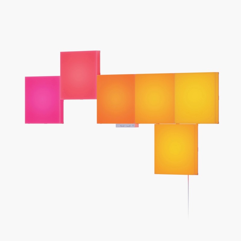 Zestaw startowy Nanoleaf Blocks Big Squares Starter Kit (6 paneli, 1 kontroler) Zestaw startowy Nanoleaf Blocks Big Squares Starter Kit (6 paneli, 1 kontroler)