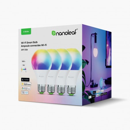 Żarówki LED Nanoleaf Essentials Smart Bulbs (4x E27, Wi-Fi)