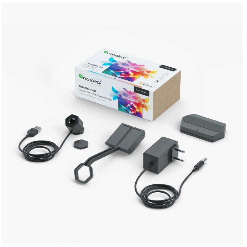 Nanoleaf 4D TV Screen Mirror Kit Camera - kamera do inteligentnego podświetlenia ekranu (zestaw zawiera tylko kamerę) Nanoleaf 4D TV Screen Mirror Kit Camera - kamera do inteligentnego podświetlenia ekranu (zestaw zawiera tylko kamerę)