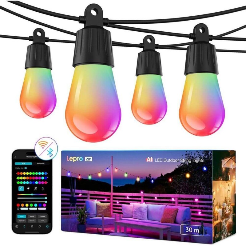 Lampki zewnętrzne Lepro ZB1 AI (30 m) Lampki zewnętrzne Lepro ZB1 AI (30 m)