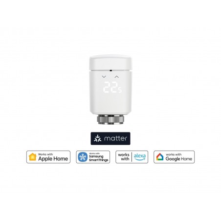 Eve Thermo Matter - inteligentny termostat (kompatybilność: Apple Home, Samsung SmartThings, Alexa, Google Home, Home Assistant) Eve Thermo Matter - inteligentny termostat (kompatybilność: Apple Home, Samsung SmartThings, Alexa, Google Home, Home Assistant)