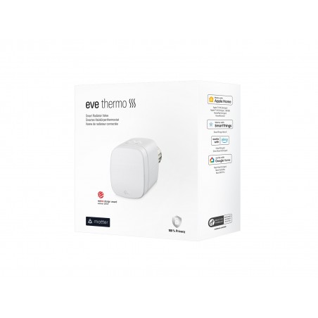 Eve Thermo Matter - inteligentny termostat (kompatybilność: Apple Home, Samsung SmartThings, Alexa, Google Home, Home Assistant) Eve Thermo Matter - inteligentny termostat (kompatybilność: Apple Home, Samsung SmartThings, Alexa, Google Home, Home Assistant)