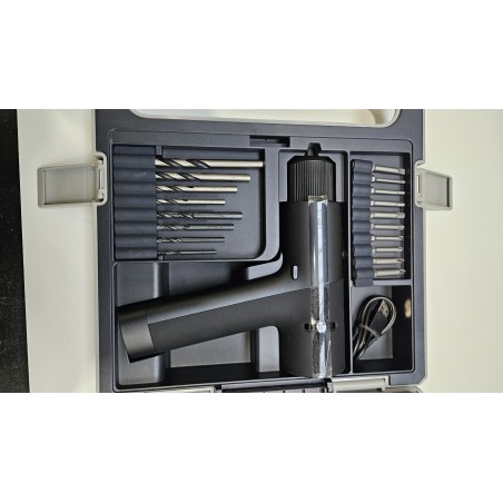 Zestaw narzędzi HOTO z wiertarką 12V