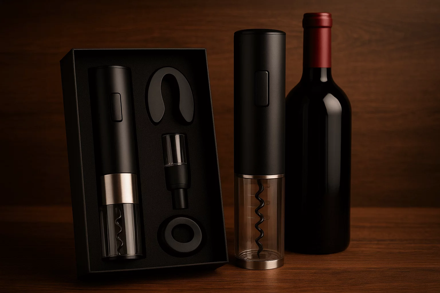 Koniec siłowania z korkiem! Odkryj automatyczne otwieracze do wina, idealne na jesienne wieczory