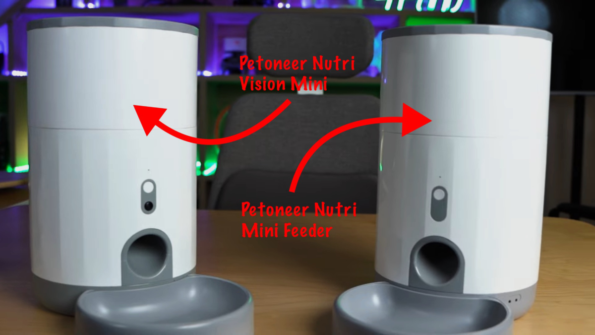 Podajniki karmy Petoneer Nutri Vision Mini i Nutri Mini Feeder ...