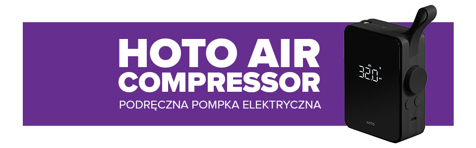 HOTO Portable Electric Air Compressor - przenośna pompka elektryczna