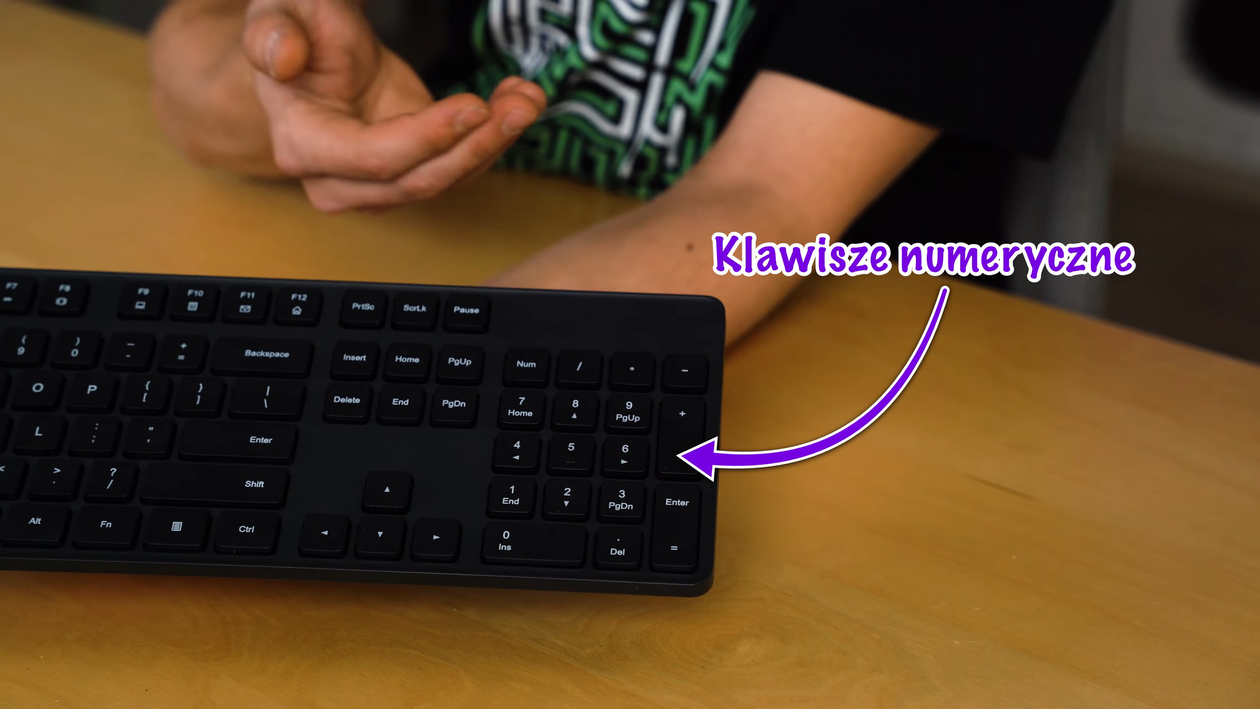 Klawiatura numeryczna numpad w bezprzewodowej klawiaturze Xiaomi