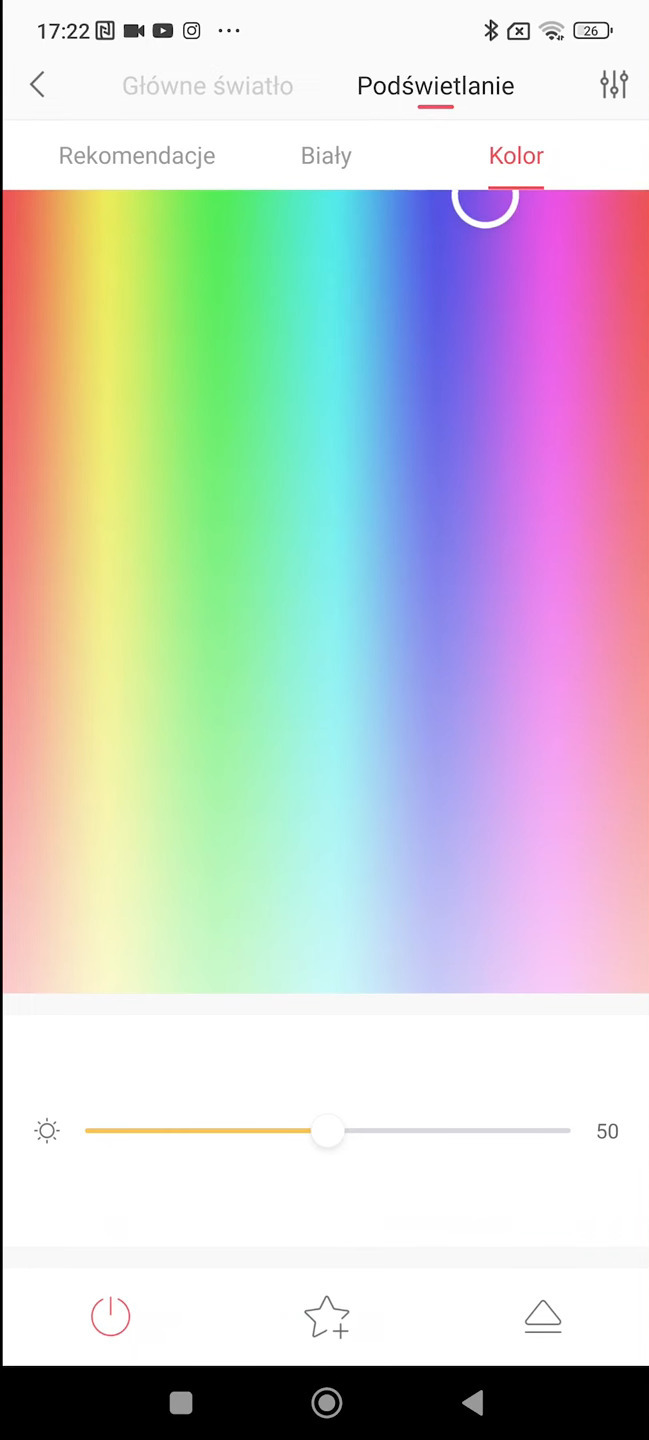 Sterowanie oświetleniem RGB