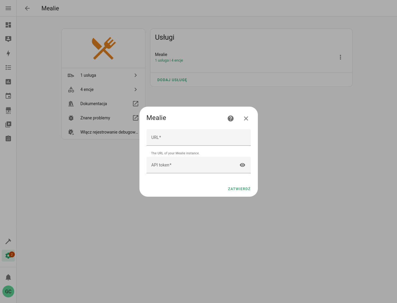 Mealie i Home Assistant