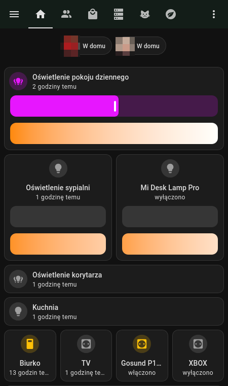 Odznaki w Home Assistant