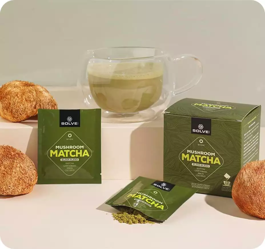 Herbata Mushroom Matcha Elixir (12 saszetek)
