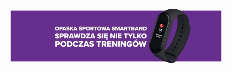 Opaska sportowa smartband sprawdza się nie tylko podczas treningów!