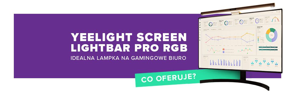 Yeelight Screen Light Bar Pro RGB – idealna lampka na gamingowe biurko