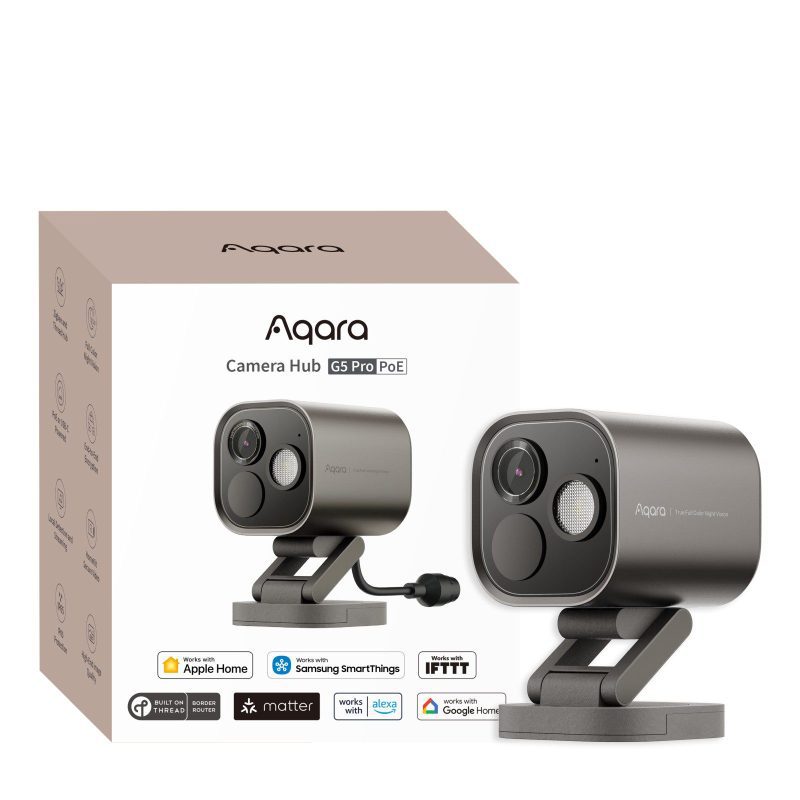 Kamera do monitoringu Aqara Camera Hub G5 Pro PoE Szara