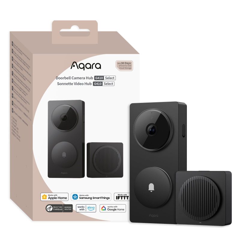aqara doorbell camera hub g410 select czarny | wideodomofon | dzwonek do drzwi, hub, kamera, apple homekit