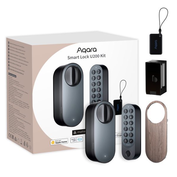 Inteligentny zamek do drzwi Aqara Smart Lock U200 Kit Czarny