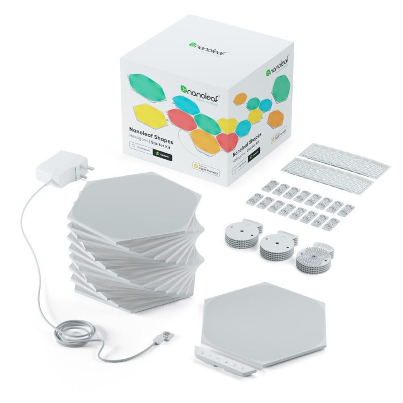 Panele świetlne Nanoleaf Shapes Hexagons Starter Kit (15 paneli, 1 kontroler)