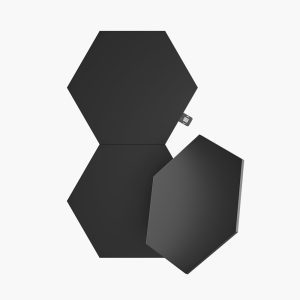 nanoleaf shapes hexagons expansion pack dodatkowe panele świetlne (3 panele świetlne) (black)