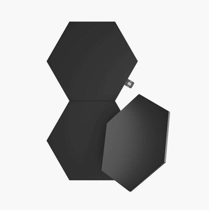Dodatkowe panele świetlne Nanoleaf Shapes Hexagons (3 panele świetlne, ultra black)